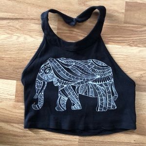 Elephant Crop Top